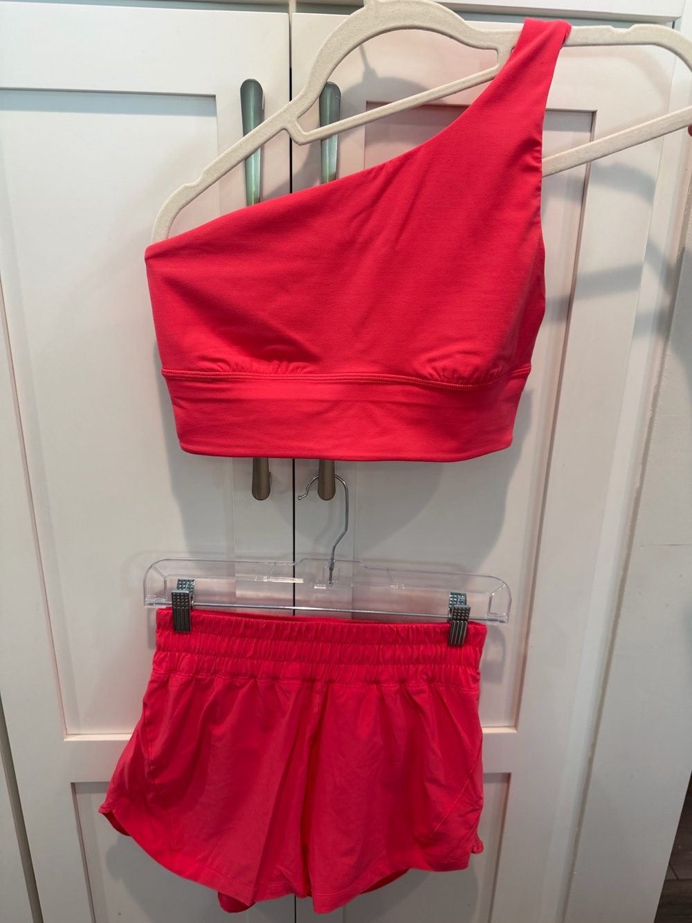Lululemon athletica One-Shoulder Align Bra & Matching Track That shorts